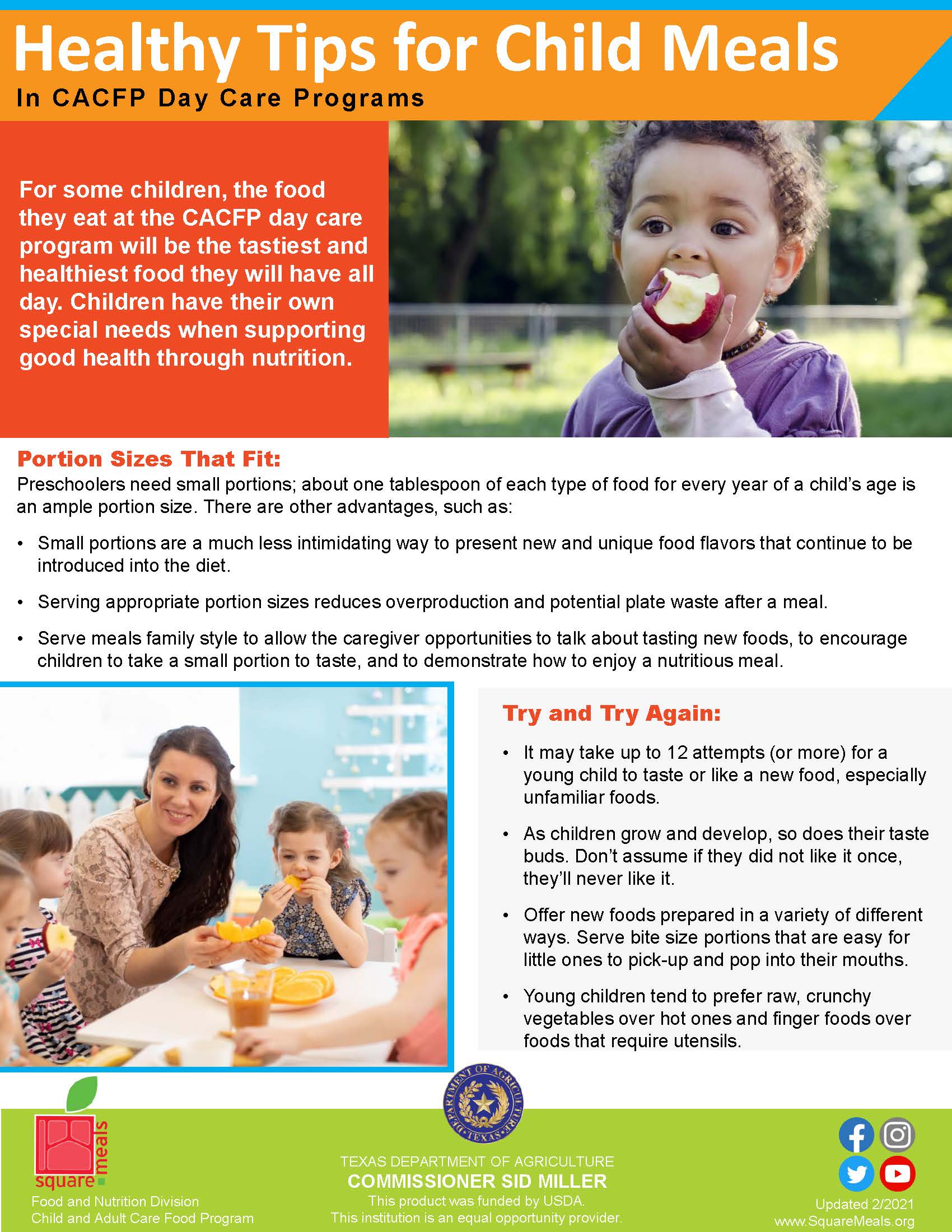 Healthy Tips for Child Meals
