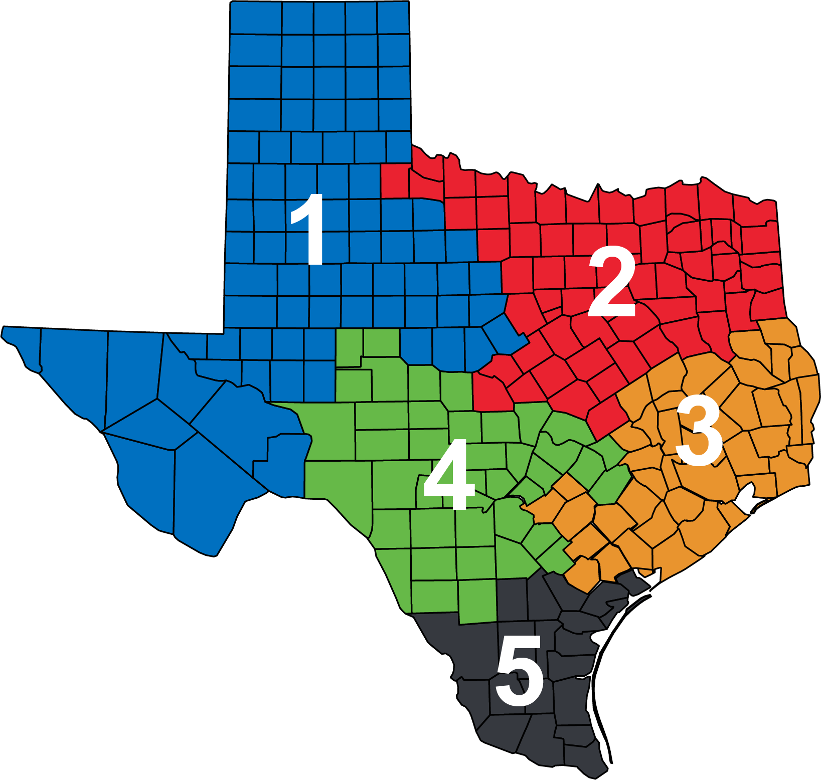 Texas County Map