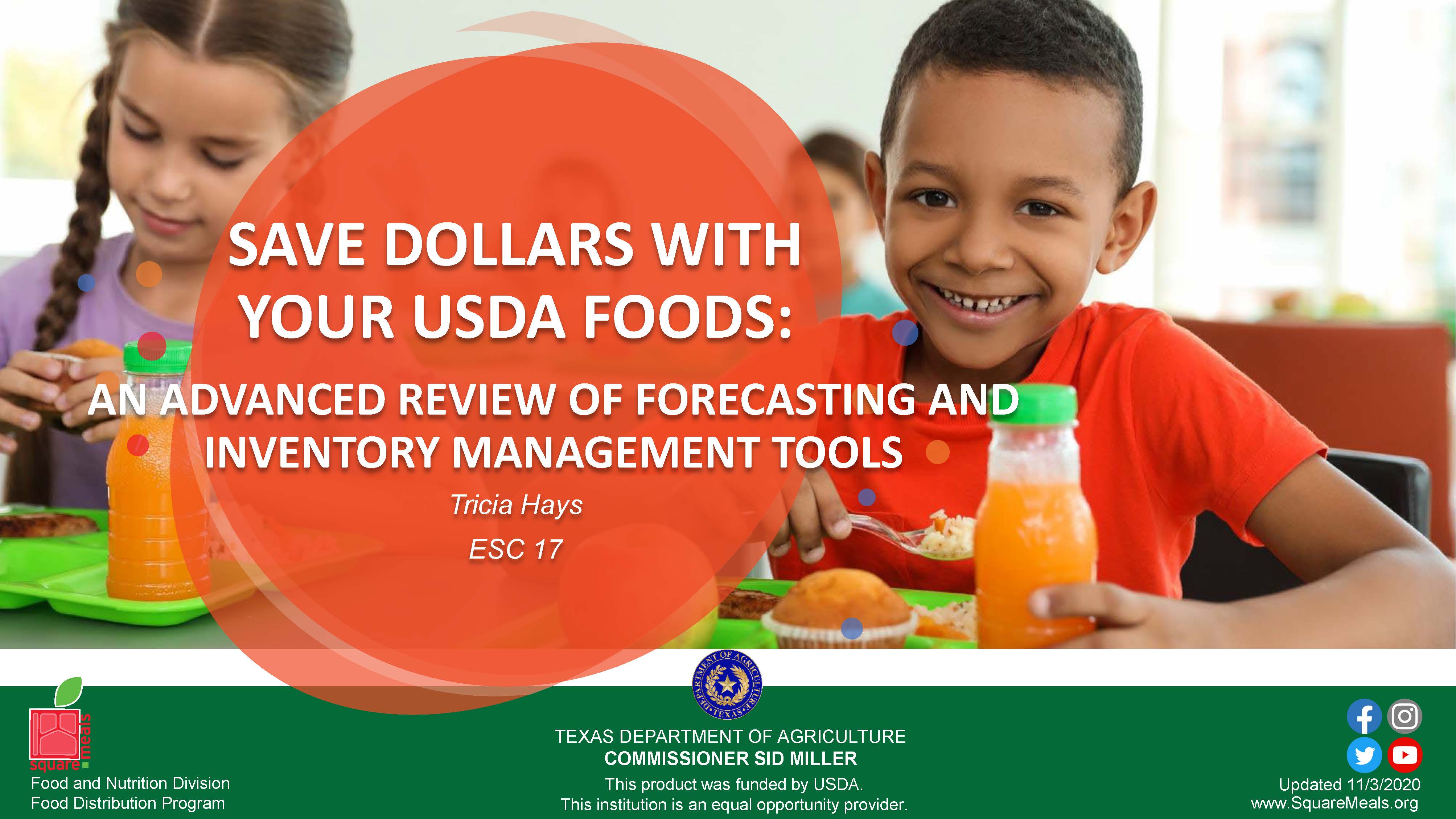 Saving Dollars with USDA Foods