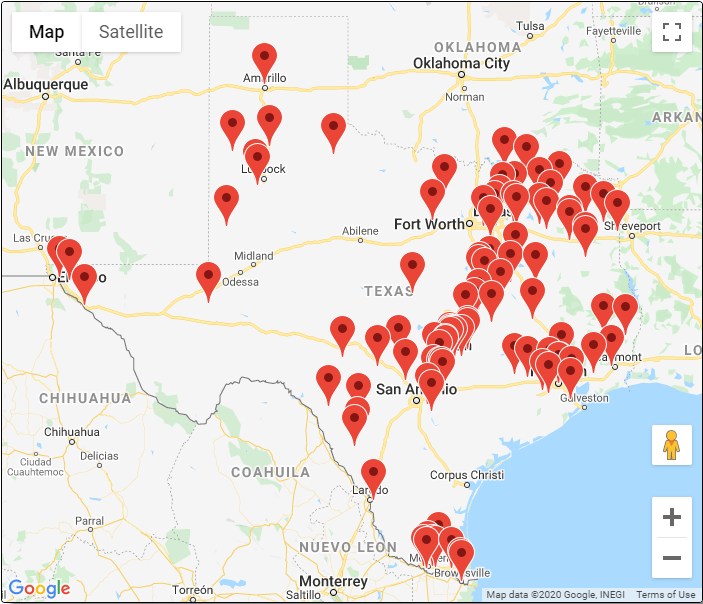 Map of Farms